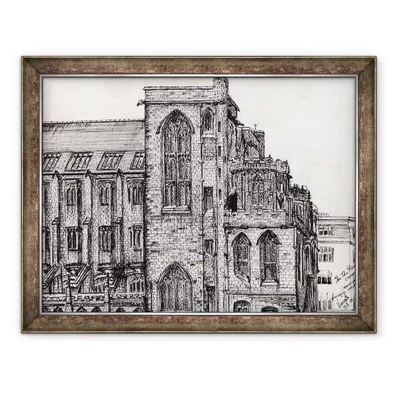 Tablou inramat - Vincent Alexander Booth - Biblioteca Rylands Manchester, 2007 - - Roveli