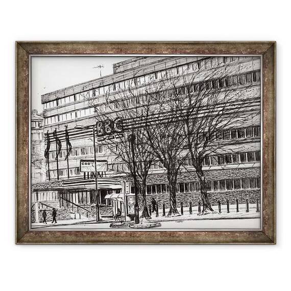 Tablou inramat - Vincent Alexander Booth - Vechiul BBC Oxford rutier Manchester, 2011 - - Roveli
