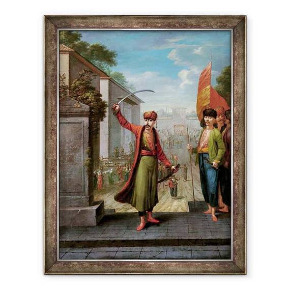 Tablou inramat - Jean Baptiste Vanmour - Patrona Halil - - Roveli