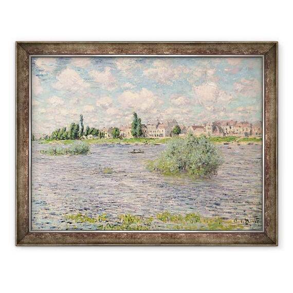 Tablou inramat - Claude Monet - Sena la Lavacourt - - Roveli