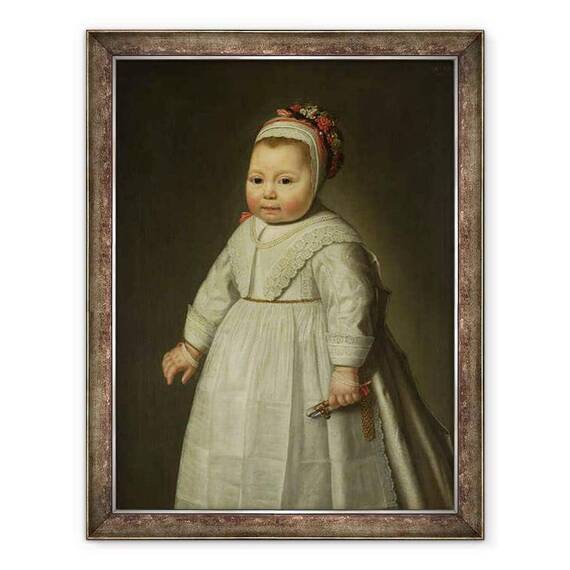 Tablou inramat - Scoala olandeza - Portret De Jacoba Bontemantel - - Roveli