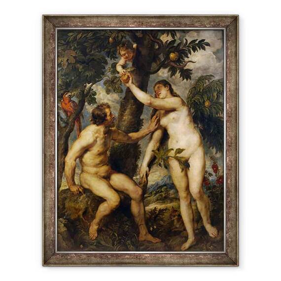 Tablou inramat - Peter Paul Rubens - Adam si Eva I - - Roveli