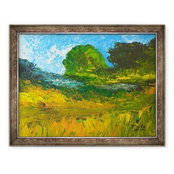 Tablou inramat - Patricia Brintle - Riviere de Bainet - - Roveli