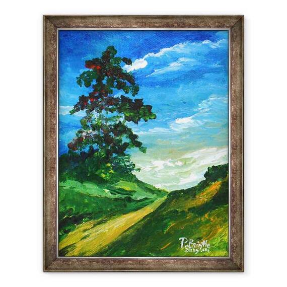 Tablou inramat - Patricia Brintle - Vechiul stejar - - Roveli