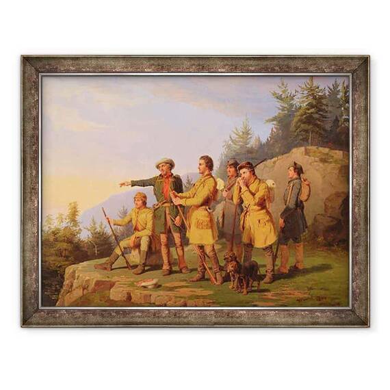 Tablou inramat - William Tylee Ranney - Prima vedere a lui Boone din Kentucky - - Roveli