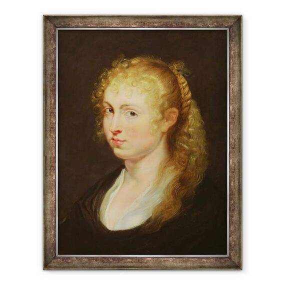 Tablou inramat - Peter Paul Rubens - Tanara femeie cu par cret - - Roveli