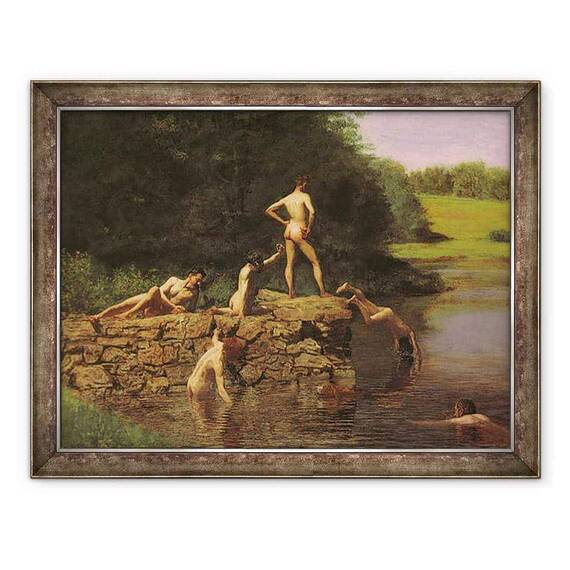 Tablou inramat - Thomas Cowperthwait Eakins - Gaura de inot - - Roveli