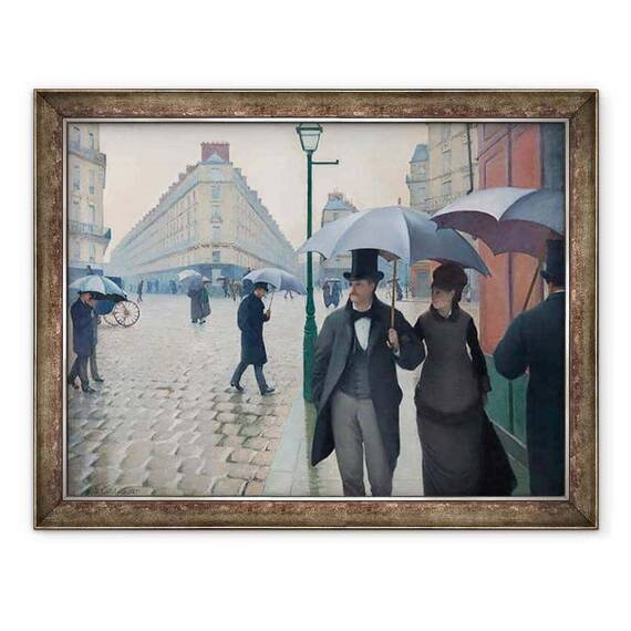 Tablou inramat - Gustave Caillebotte - Paris Street, Ziua ploioasa - - Roveli