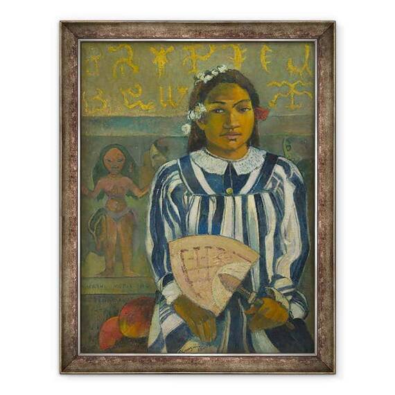 Tablou inramat - Paul Gauguin - Stramosii lui Tehamana sau Tehamana are multi parinti Merahi metua no Tehamana - - Roveli