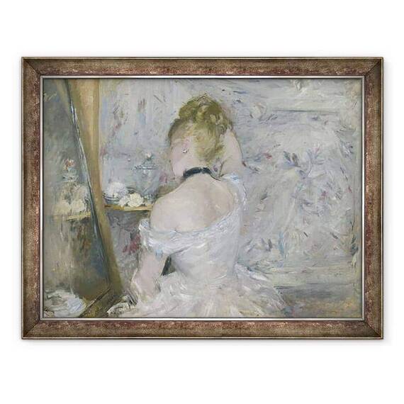 Tablou inramat - Berthe Morisot - Femeie la toaleta ei - - Roveli