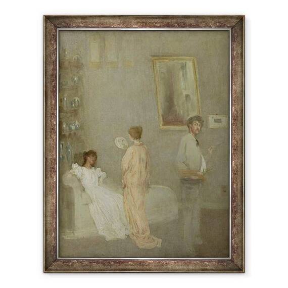 Tablou inramat - James Abbott McNeill Whistler - Artistul din studioul sau - - Roveli