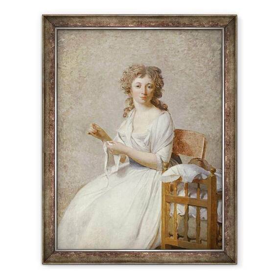 Tablou inramat - Jacques Louis David - Madame de Pastoret si Fiul ei - - Roveli