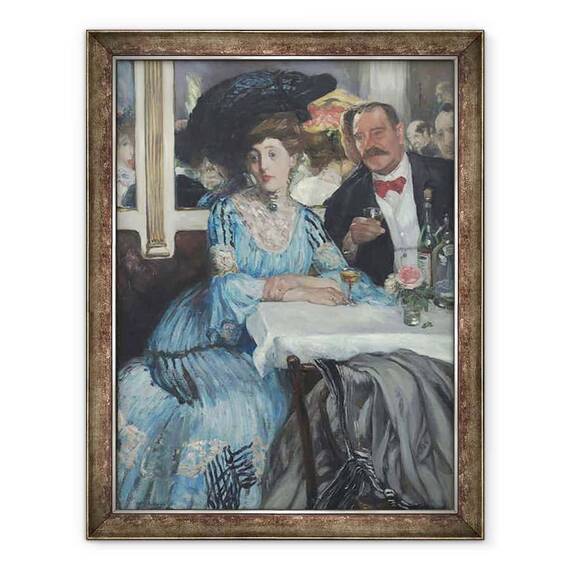 Tablou inramat - William James Glackens - La Mouquin - - Roveli