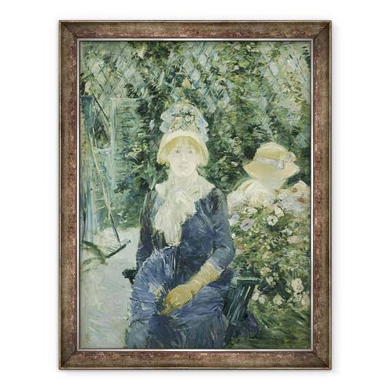 Tablou inramat - Berthe Morisot - Femeie intr-o gradina - - Roveli