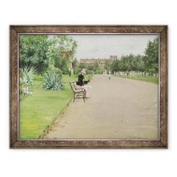 Tablou inramat - William Merritt Chase - Parcul Orasului - - Roveli
