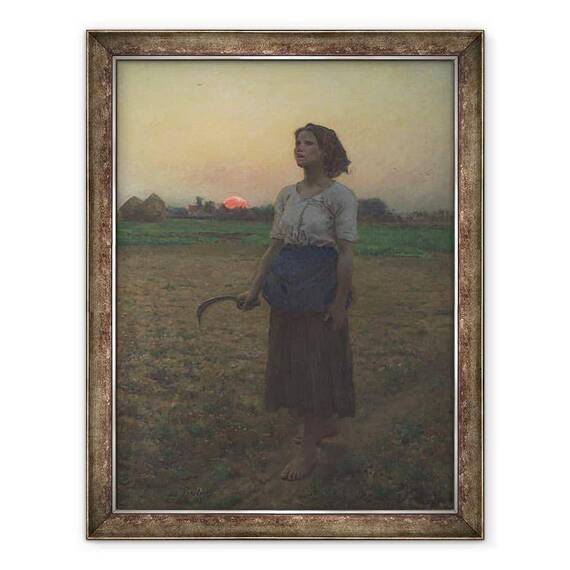 Tablou inramat - Jules Breton - Cantecul ciocarlii - - Roveli