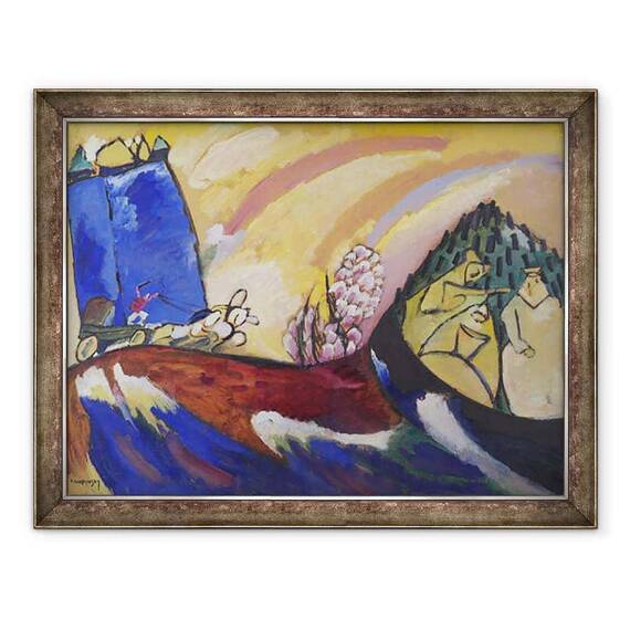 Tablou inramat - Wassily Kandinsky - Pictura cu Troica, 18 ianuarie - - Roveli