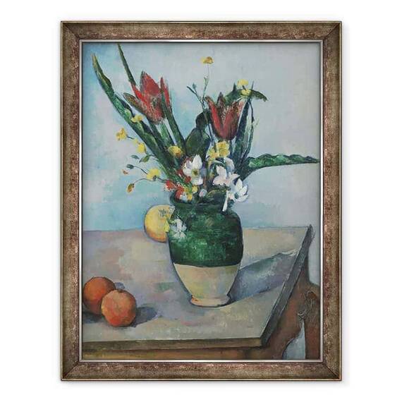 Tablou inramat - Paul Cezanne - Vaza de lalele - - Roveli