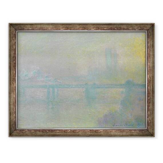 Tablou inramat - Claude Monet - Charing Cross Bridge, Londra - - Roveli
