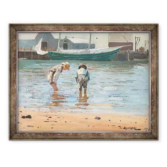 Tablou inramat - Winslow Homer - Baieti de trecere - - Roveli