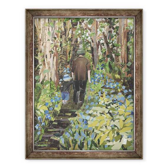 Tablou inramat - Kirstie Adamson - Printre Bluebells - - Roveli