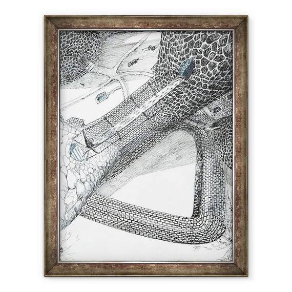 Tablou inramat - Vincent Alexander Booth - page31, Castelul din padurea Findhorn, 2006 - - Roveli