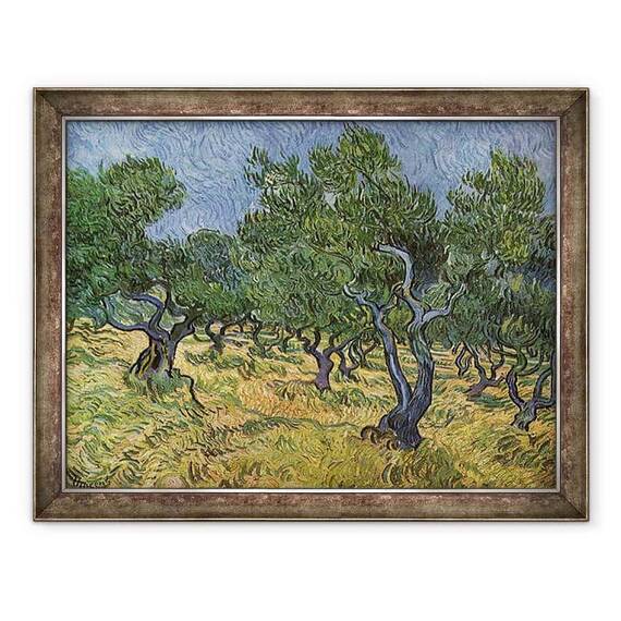 Tablou inramat - Vincent van Gogh - Livada de maslini mijlocul lunii iunie - - Roveli
