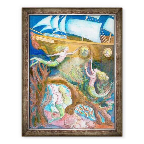 Tablou inramat - Mary Kuper - Mica Sirena - - Roveli