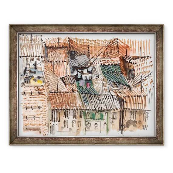 Tablou inramat - Mary Kuper - Acoperisuri - - Roveli