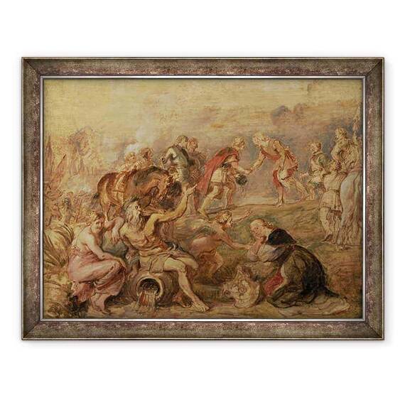 Tablou inramat - Peter Paul Rubens - intalnirea regelui Ferdinand al Ungariei si a cardinalului-infante Ferdinand al Spaniei la Nördlingen - - Roveli
