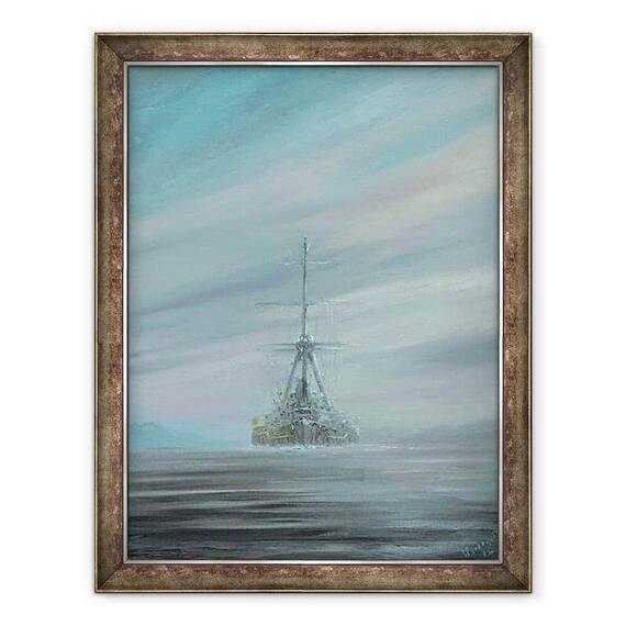 Tablou inramat - Vincent Alexander Booth - SMS Derfflinger Scapa Flow 1919, 2016 - - Roveli