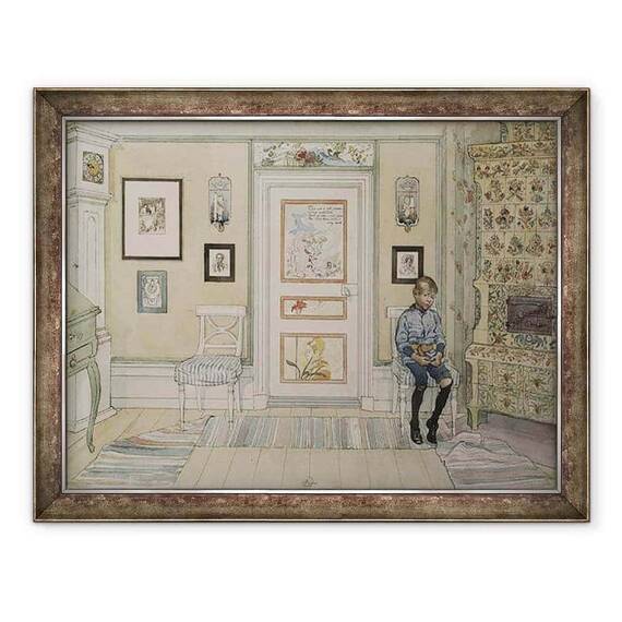 Tablou inramat - Carl Larsson - In the Corner, din seria A Home - - Roveli