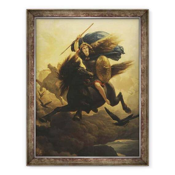 Tablou inramat - Peter Nicolai Arbo - Valkyrie - - Roveli