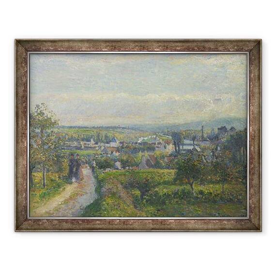 Tablou inramat - Camille Pissarro - Vedere de Saint-Ouen-LAumone - - Roveli