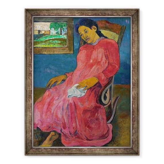 Tablou inramat - Paul Gauguin - Faaturuma Melancholic - - Roveli