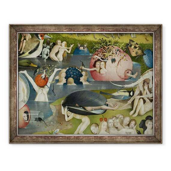 Tablou inramat - Hieronymus Bosch - Gradina deliciilor Pamantesti I - - Roveli