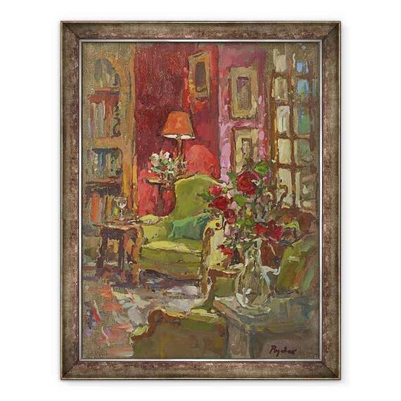 Tablou inramat - Susan Ryder - Perete Rosu - - Roveli