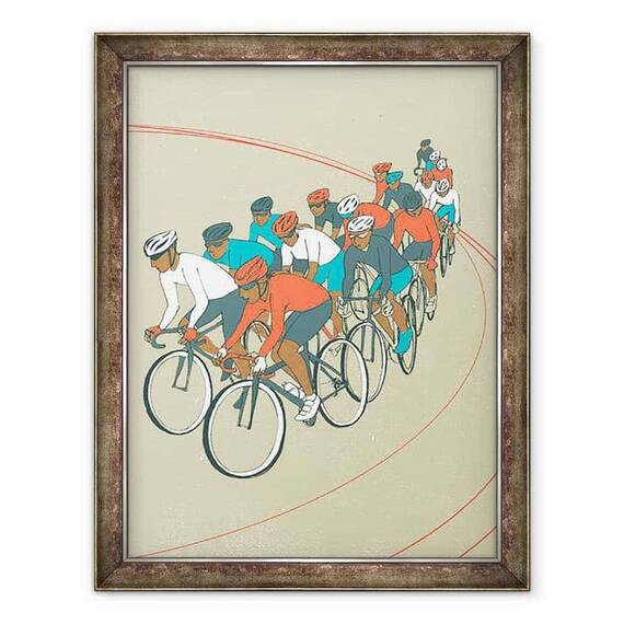Tablou inramat - Eliza Southwood - Cursa de biciclete - - Roveli