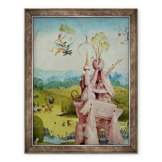 Tablou inramat - Hieronymus Bosch - Gradina deliciilor Pamantesti II - - Roveli