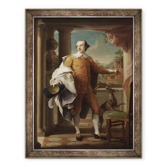 Tablou inramat - Pompeo Girolamo Batoni - Portret De Sir Wyndham Knatchbull-Wyndham - - Roveli