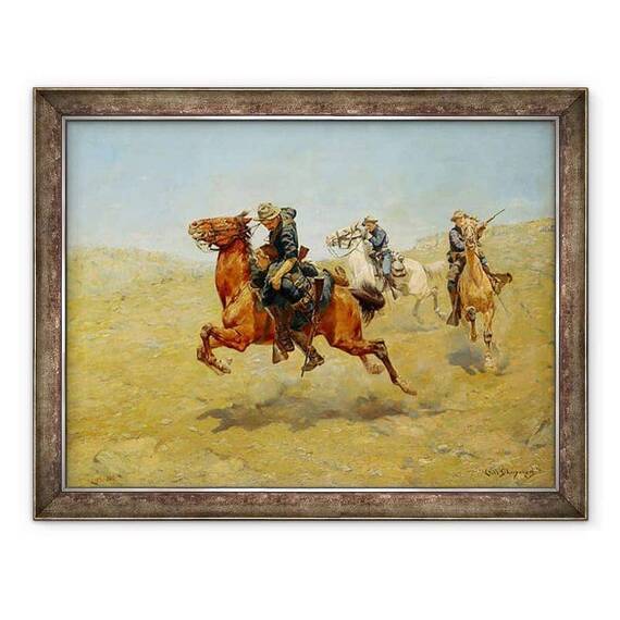 Tablou inramat - Charles Schreyvogel - My Bunkie - - Roveli