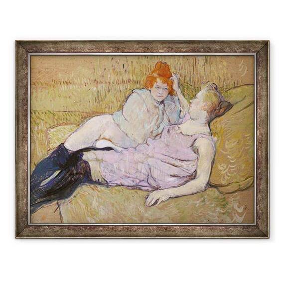 Tablou inramat - Henri de Toulouse-Lautrec - The Sofa - - Roveli