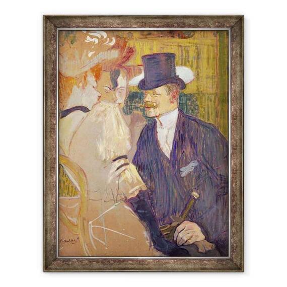 Tablou inramat - Henri de Toulouse-Lautrec - Englezul de la Moulin Rouge - - Roveli