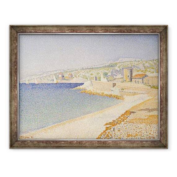 Tablou inramat - Paul Signac - Jetty la Cassis, Opus 198 - - Roveli