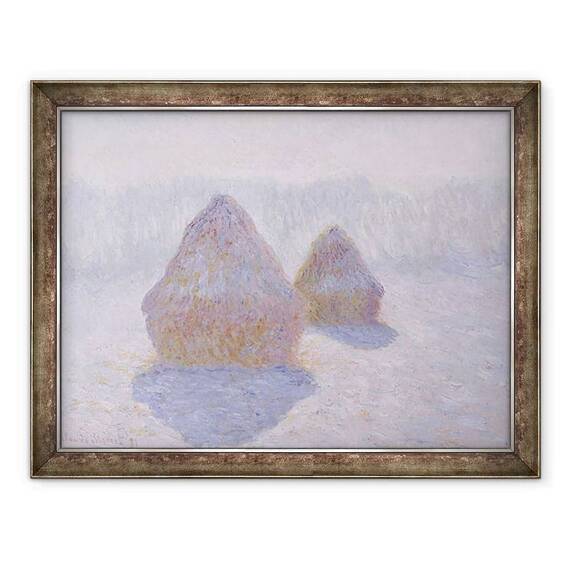 Tablou inramat - Claude Monet - Capite de fan Efectul zapezii si al soarelui - - Roveli