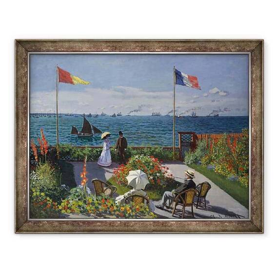 Tablou inramat - Claude Monet - Gradina la Sainte-Adresse - - Roveli