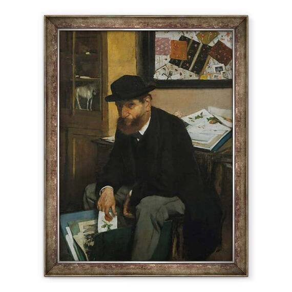 Tablou inramat - Edgar Degas - Colectorul de printuri - - Roveli