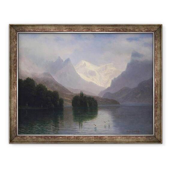 Tablou inramat - Albert Bierstadt - Scene de - - Roveli