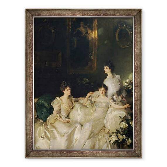 Tablou inramat - John Singer Sargent - Surorile Wyndham, Lady Elcho, dna Adeane si dna Tennant - - Roveli