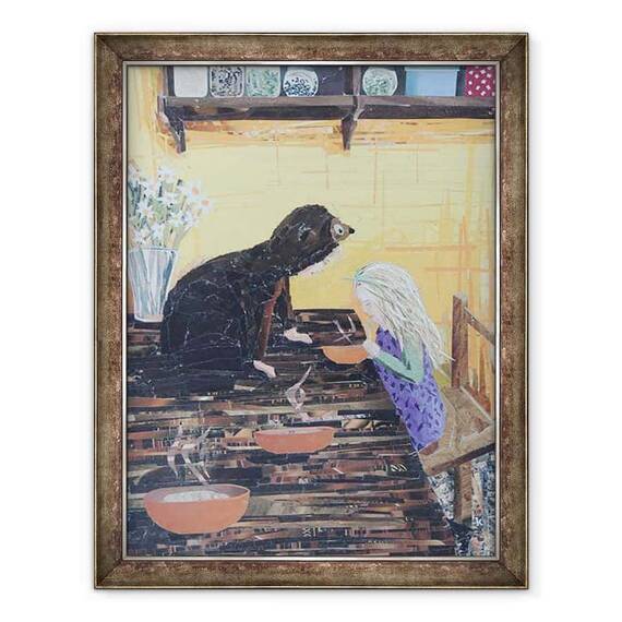 Tablou inramat - Kirstie Adamson - Goldilocks & Little Bear - - Roveli